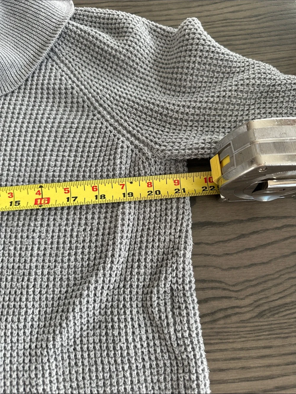 Michael Kors Light Gray Waffle Knit Cowl Neck Sweater